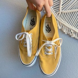 Women's yellow vans, Size 8.5